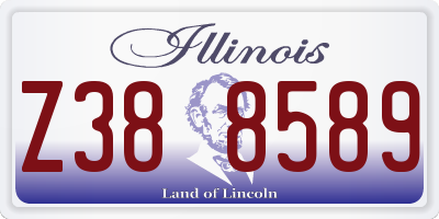 IL license plate Z388589