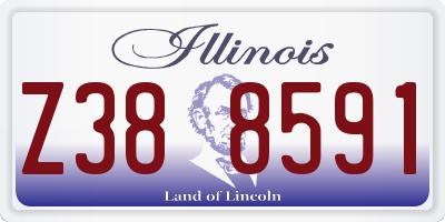 IL license plate Z388591