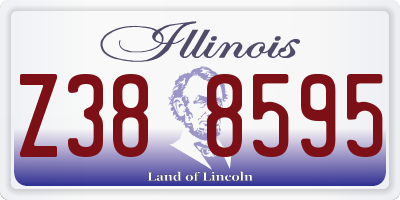 IL license plate Z388595