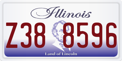 IL license plate Z388596