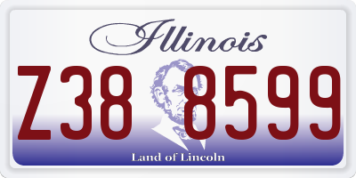 IL license plate Z388599