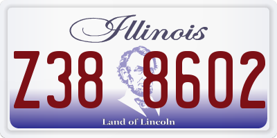 IL license plate Z388602