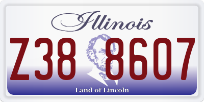 IL license plate Z388607