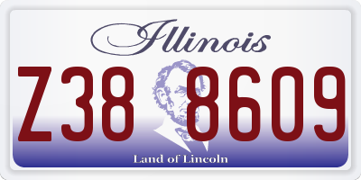 IL license plate Z388609