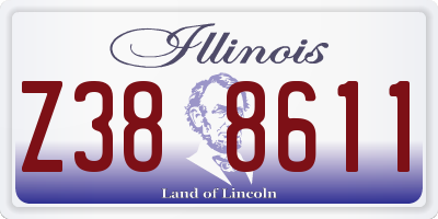 IL license plate Z388611