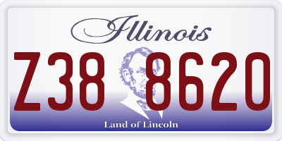 IL license plate Z388620