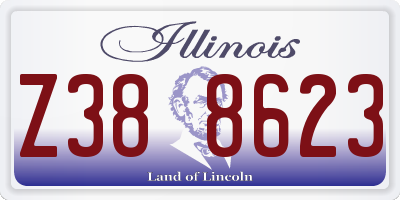 IL license plate Z388623