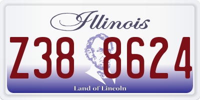 IL license plate Z388624