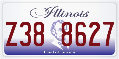 IL license plate Z388627