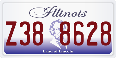 IL license plate Z388628