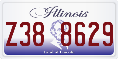 IL license plate Z388629