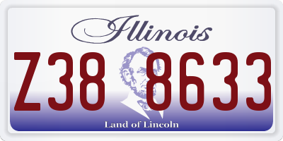 IL license plate Z388633