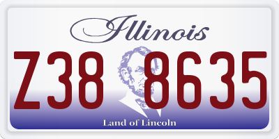 IL license plate Z388635