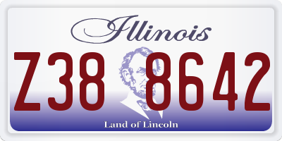 IL license plate Z388642