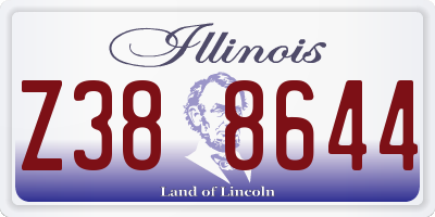 IL license plate Z388644