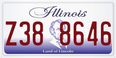 IL license plate Z388646