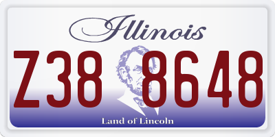 IL license plate Z388648