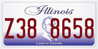 IL license plate Z388658