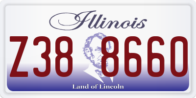 IL license plate Z388660