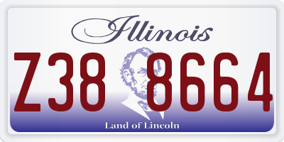 IL license plate Z388664