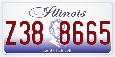 IL license plate Z388665