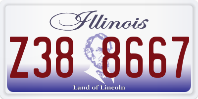 IL license plate Z388667
