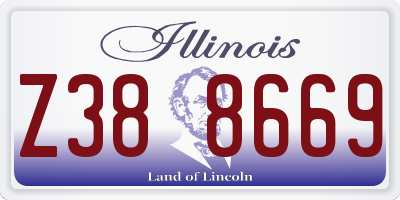 IL license plate Z388669