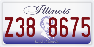 IL license plate Z388675