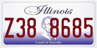 IL license plate Z388685