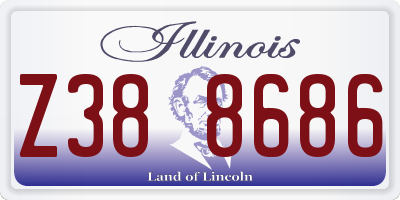 IL license plate Z388686