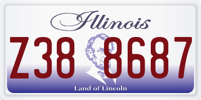 IL license plate Z388687