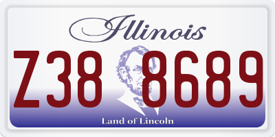 IL license plate Z388689