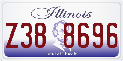 IL license plate Z388696