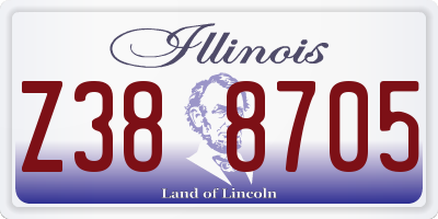 IL license plate Z388705