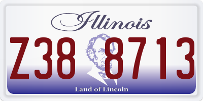 IL license plate Z388713
