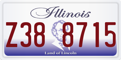 IL license plate Z388715