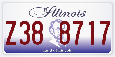 IL license plate Z388717
