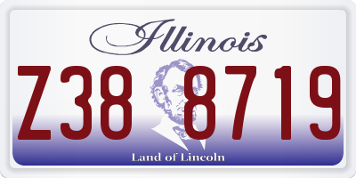 IL license plate Z388719