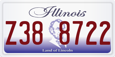 IL license plate Z388722