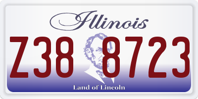 IL license plate Z388723