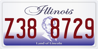 IL license plate Z388729