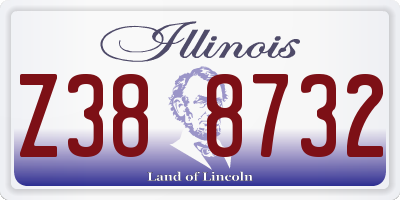 IL license plate Z388732