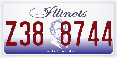 IL license plate Z388744