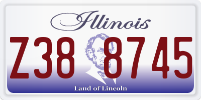 IL license plate Z388745
