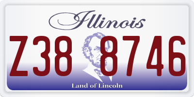 IL license plate Z388746