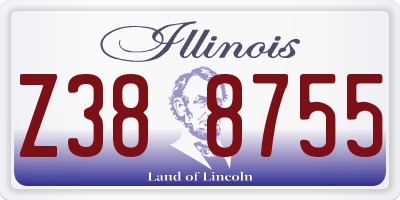 IL license plate Z388755