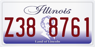 IL license plate Z388761