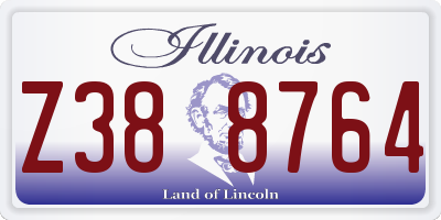 IL license plate Z388764