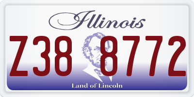 IL license plate Z388772