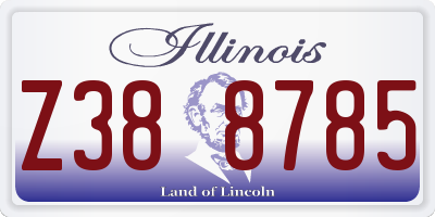 IL license plate Z388785